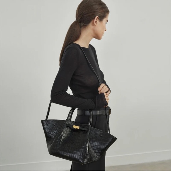 DeMellier Midi New York black croc effect bag brand new never worn in dustbag! - Picture 12 of 15